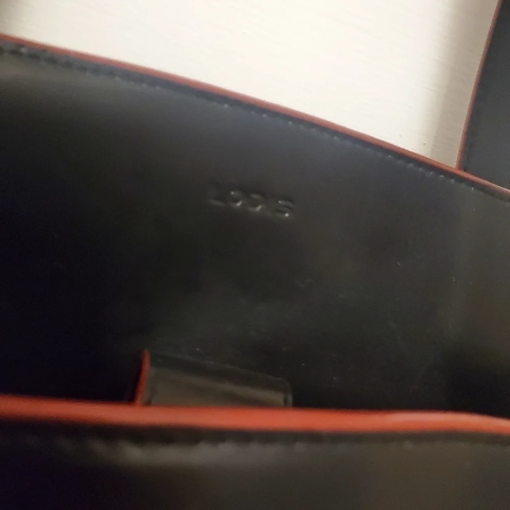 LODIS Black Smooth Leather Large Shoulder/Tote RFID
